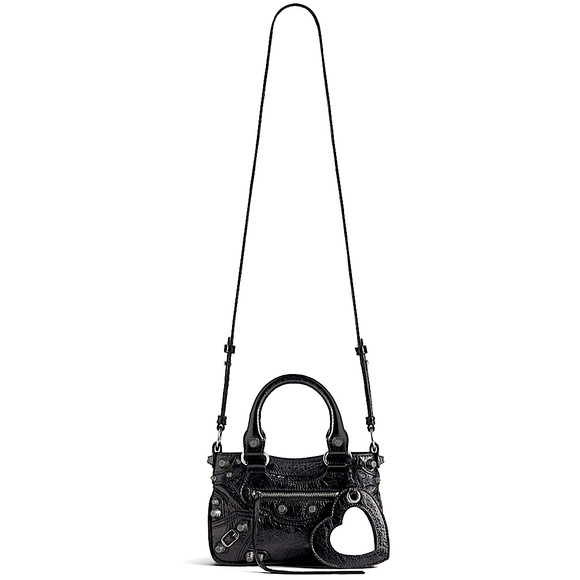 NEWš„BALENCIAGA Mini Neo Cagole Leather Top Handle Bagš„ - Picture 5 of 11